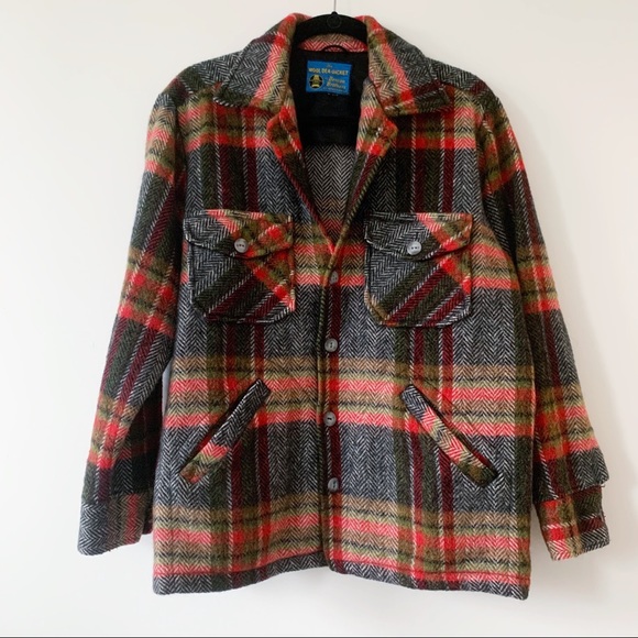 Vintage Jackets & Blazers - Vintage 60s Deacon Brothers Wool Dea Plaid Jacket